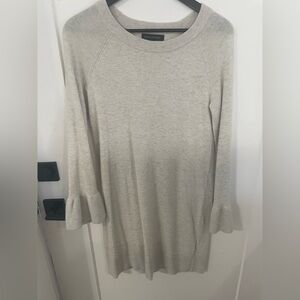 Banana Republic Cream Long Sleeve Dress